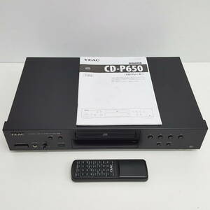 TEAC CDプレーヤー CD-P650 ブラック