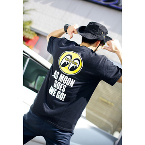 Lサイズ 送料込み MOONEYES As MOON Goes We Go Tシャツ ムーンアイズ ブラック 黒 車 バイク がお好きな方にぜひ