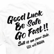 送料込み Mサイズ MOONEYES Good Luck on Salt Tシャツ ムーンアイズ グッドラック ホワイト 白色 white_画像4