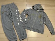 ◆新品◆24karats スウェットセットアップ 上下セット Mサイズ グレー EXILE 3代目JSB GENERATIONS_画像1