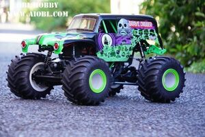 在庫　Horizon Hobby LOSI　RTRキット　LMT 4WD Solid Axle Monster Truck RTR, Grave Digger　Losi - LOS04021T1【グリーン】