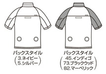 バートル AC1176 エアークラフト半袖ブルゾン 5/シルバー XXLサイズ メンズ 春夏用 AC1171シリーズ 上着 撥水 防汚 作業服 作業着_画像5