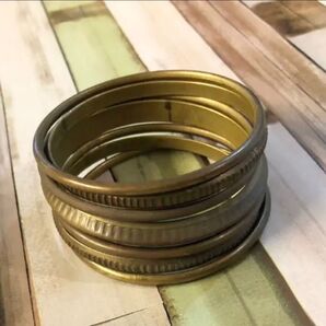 【美品】7連 バングル