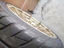 Prodrive軽量鍛造プロドライブGC-0100逆ゾリ18インチPCD114.3-5H-9.5J-OFF+12+タイヤ265/35R18スカイラインGT-R34R33R3_画像9