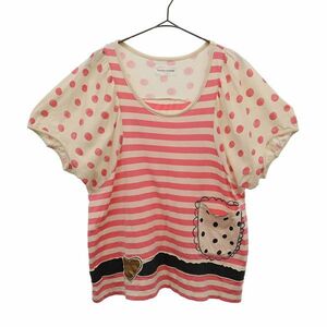 Tsumori Chisato Total Pattern Cute Cut Sew 2 Pink Tsumori Chisato Ladies 230810