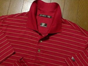 M(US)XL(JP位)★格安即決＋送料無料★TIGER WOODSナイキゴルフUSA限定タイガーウッズ1点物 4方向速乾ストレッチ 美品NIKE GOLFポロシャツ