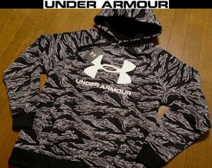 XL(US)XXL(JP位)★格安即決&【送料無料】新品 アンダーアーマーUSA限定タイガーストライプ調 スウェットパーカー 迷彩 ARVN グリーンベレー