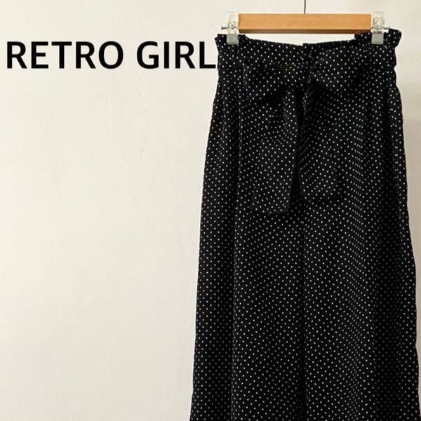 レトロガール レディース ドット柄 パンツ Mサイズ