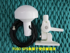 FUSO（社外品） GPSアンテナ/アンテナ金具付 BNCコネクタ仕様 コード5m