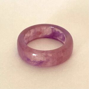樹脂リング 指輪 紫 濃淡あり 13号 新品未使用