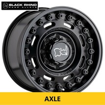 人気 オフ系 マットブラック ナット付 BLACK RHINO AXLE 9.5J 20in IS25 120 新品4本 ランドローバー L663 ディフェンダー 90 110_画像1