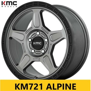 USオフ系! 取付ボルト ハブリング TPMS移植用バルブ付 KMC KM721 ALPINE 8.0J×17in IS38 110 サテングレー JEEP レネゲード に