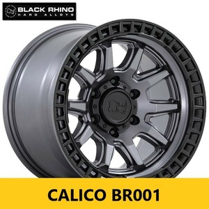  new work US off series! mat gunmetal ruBLACK RHINO CALICO BR001 8.5J×17in IS±0 139.7 new goods 4ps.@150 series Prado Hilux FJ