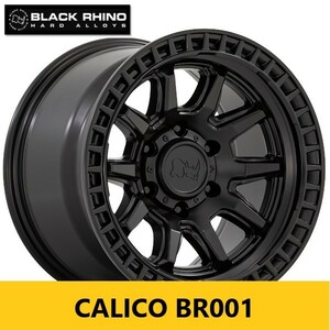新作 USオフ系 マットブラック BLACK RHINO CALICO BR001 8.5J×17in IS34 114.3 新品4本 デリカ RAV4 エクスプローラー