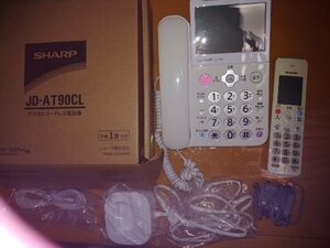 SHARP デジタルコードレス電話機　JD-AT90CL　子機1台付　説明書付 ★迷惑電話対策機能付★