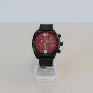 [訳あり] DIESEL ディーゼル オーバーフロー OVERFLOW DZ4316 海外モデル メンズ 腕時計 watch 時計 黒 ブラック ブルーガラス わけあり