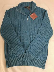  limitation 1 point limit! rare new goods unused tag attaching! baby cashmere half Zip up sweater size 50 new goods unused Loro Piana Loro Piana 