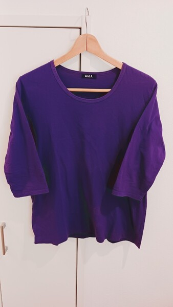 七分丈Tシャツ アンドエー メンズ Mサイズ