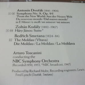 【CD】トスカニーニ / NBCso ドヴォルザーク / 交響曲 第9番「新世界より」、スメタナ「モルダウ」 他 (RCA 1947-1953)の画像2