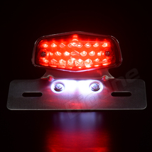 BigOne W650 エストレア Dトラッカー KLX250 250TR KSR125 W400 LED ルーカス ブレーキ テール ランプ ライト レッド_画像8