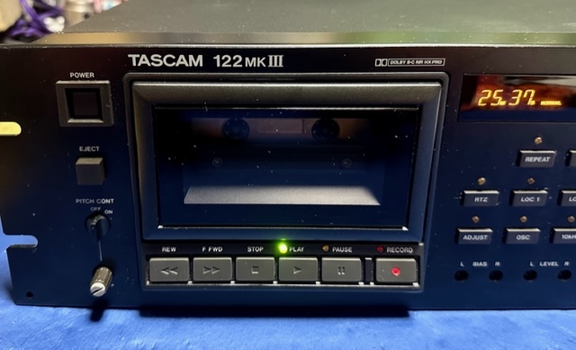 TASCAM プロ業務用高級3ヘッド3モータカセットデッキ 122MK3 動作確認