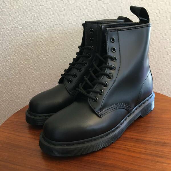 UK 8（27.0cm）｜Dr.Martens ドクターマーチン 1460 8ホール MONO モノ 14353001 黒 スムースレザー エイトホール (新品)(即決)(正規品) 