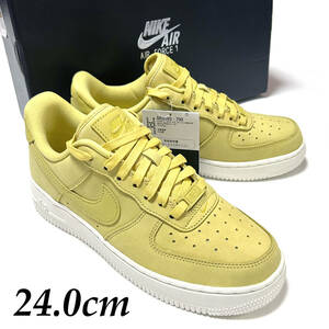 新品 箱あり 24.0cm ナイキ ウィメンズ エアフォース1 プレミアム MF NIKE WMNS AIR FORCE 1 PRM イエロー ゴールド DR9503-700 レディース