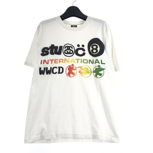 【中古】STUSSY INTERNATIONAL Tシャツ　サイズS　ホワイト　ステューシー[240017571285]