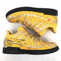 【中古】NIKE × Off-White AIR RUBBER DUNK University Gold サイズ28cm CU6015-700 ▲タグ欠品 ナイキ × オフホワイト[240017573307]_画像4