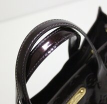 ☆ 【中古】 LOUIS VUITTON ルイ ヴィトン ヴェルニ ウィルシャーPM M93641 アマラント_画像5