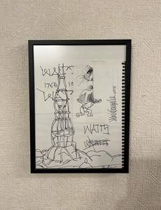 Art hand Auction Mark Gonzales マークゴンザレス GONZ オリジナル原画 シルクスクリーン ポスター ART 2002年製作, 美術品, 絵画, その他