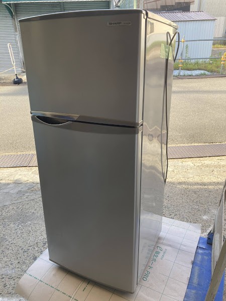 23H02-02 AHARP SJ-H12W-S シャープ冷凍冷蔵庫118L 2014年製取説付現状