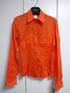  Versace .Versace blouse shirt orange 40 ZEOGOPMT