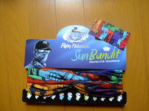 PROTECTIVE HEADWEAR　SUNBANDIT UVカット 赤緑オレンジ 新品 定価2750　サイズフリー 送料込み