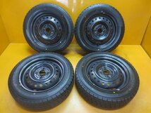 ☆スピスタ☆スタッドレスセット　ダイハツ純正　スチール　ダイハツ タント スズキ　155/65R14　4本　中古　4.5J　+45　100-4　R141049ST_画像1