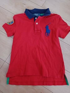 O:: ラルフローレン ポロラルフローレン POLO RALPH LAUREN ポロシャツ ビッグポニー　サイズ4　110　古着