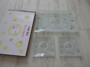  Hello Kitty ga last re- set Western-style clothes. Aoyama not for sale Novelty Sanrio plate HELLO KITTY Kitty 2008 year 