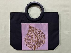 【新品/未使用】ベトナム製　ビーズ刺繍ハンドバッグ