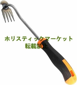 大好評 手動除草機 片手用 多機能除草くわ 雑草抜き 炭素鋼除草機 ポータブル草引き 多機能除草機 盆栽裏庭中庭野菜植栽 A436