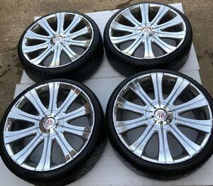 クリムゾン　マーテルレオン　22x9J　+27 +45　5穴　PCD114.3　255/30R22　タイヤ付4本セット