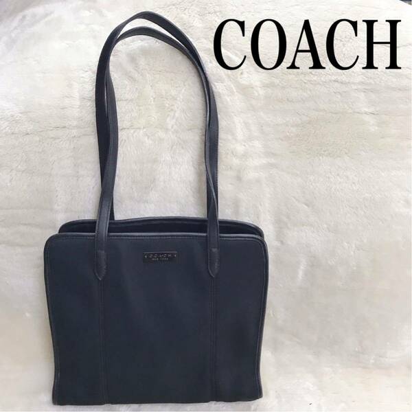 美品 COACH コーチ 肩がけ トートバッグ ショルダーバッグ 軽量 レザー ハンドバッグ