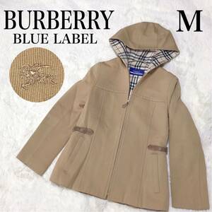 バーバリーブルーレーベル フード ジャケット パーカー ノバチェック ブルゾン BURBERRY BLUE LABEL アウター