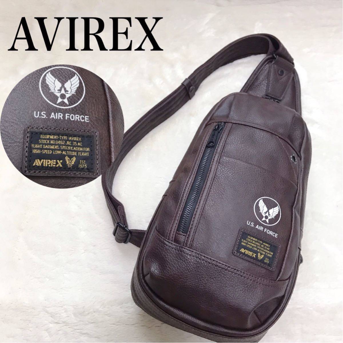 AVIREX ボディバッグ ブラック黒AX2003 新品未使用｜PayPayフリマ