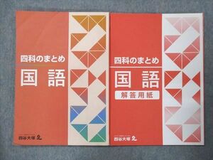 UN14-098 四谷大塚 四科のまとめ 国語 141118-9 2021 問題/解答付計2冊 11S2B