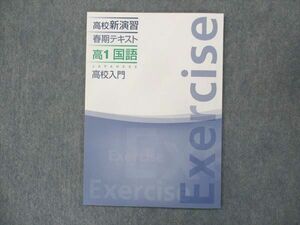 UP14-068 塾専用 高1 高校新演習 春期テキスト 国語 高校入門 状態良い 10m5B