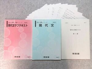 UE55-016 河合塾 現代文/現代文サブテキスト 2019 基礎シリーズ/基礎・完成シリーズ 計2冊 25 S0B