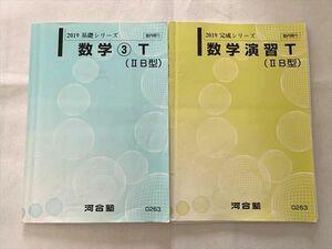 UC33-020 河合塾 数学(3)T（IIB型）/数学演習T（IIB型）2019 基礎シリーズ/完成シリーズ 計2冊 吉嗣浩江 10S0B