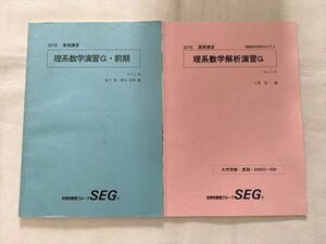 UB33-018 SEG 理系数学演習G・前期 Ver.1.00/理系数学解析演習G Ver.1.01 2016 夏期講習 計2冊 金子裕/渡辺哲郎/大澤裕一 07 S0B