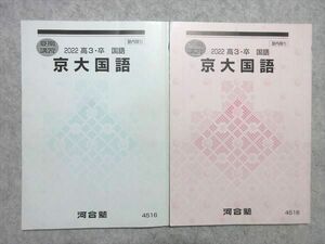 UX55-031 河合塾 京大国語 2022 夏期/冬期講習 計2冊 12m0B