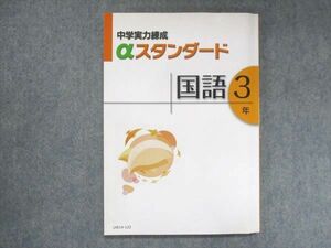 UW14-122 塾専用 中3 中学実力練成 αスタンダード 国語 状態良い 13m5B